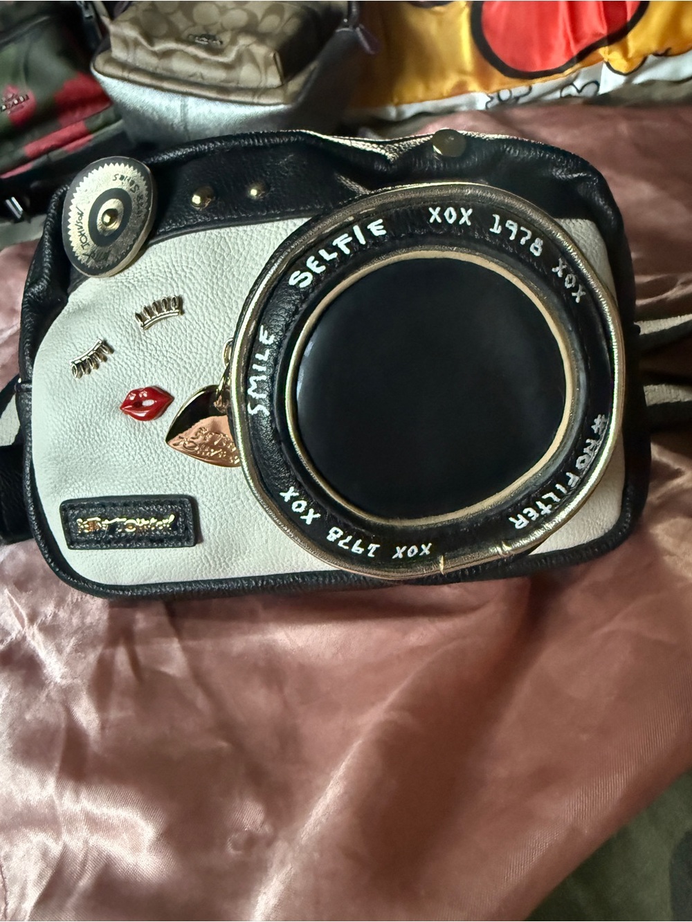 Betsey Johnson “Selfie” Camera Crossbody Bag